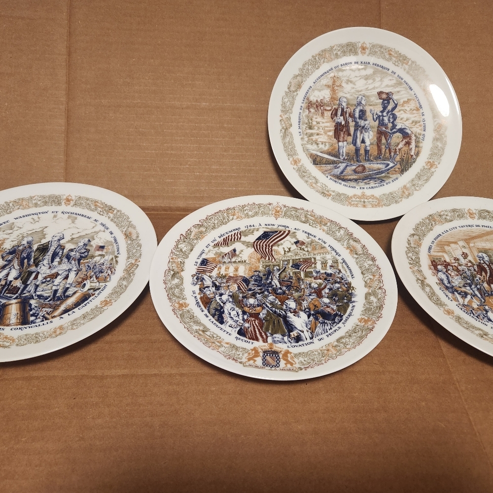 D'arceau-Limoges plates (set of 4)